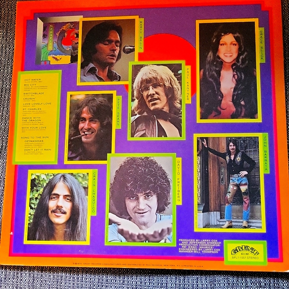 Jefferson Starship Spitfire LP Vinyl 1976 Grunt Records by RCA Records New York - Picture 4 of 14